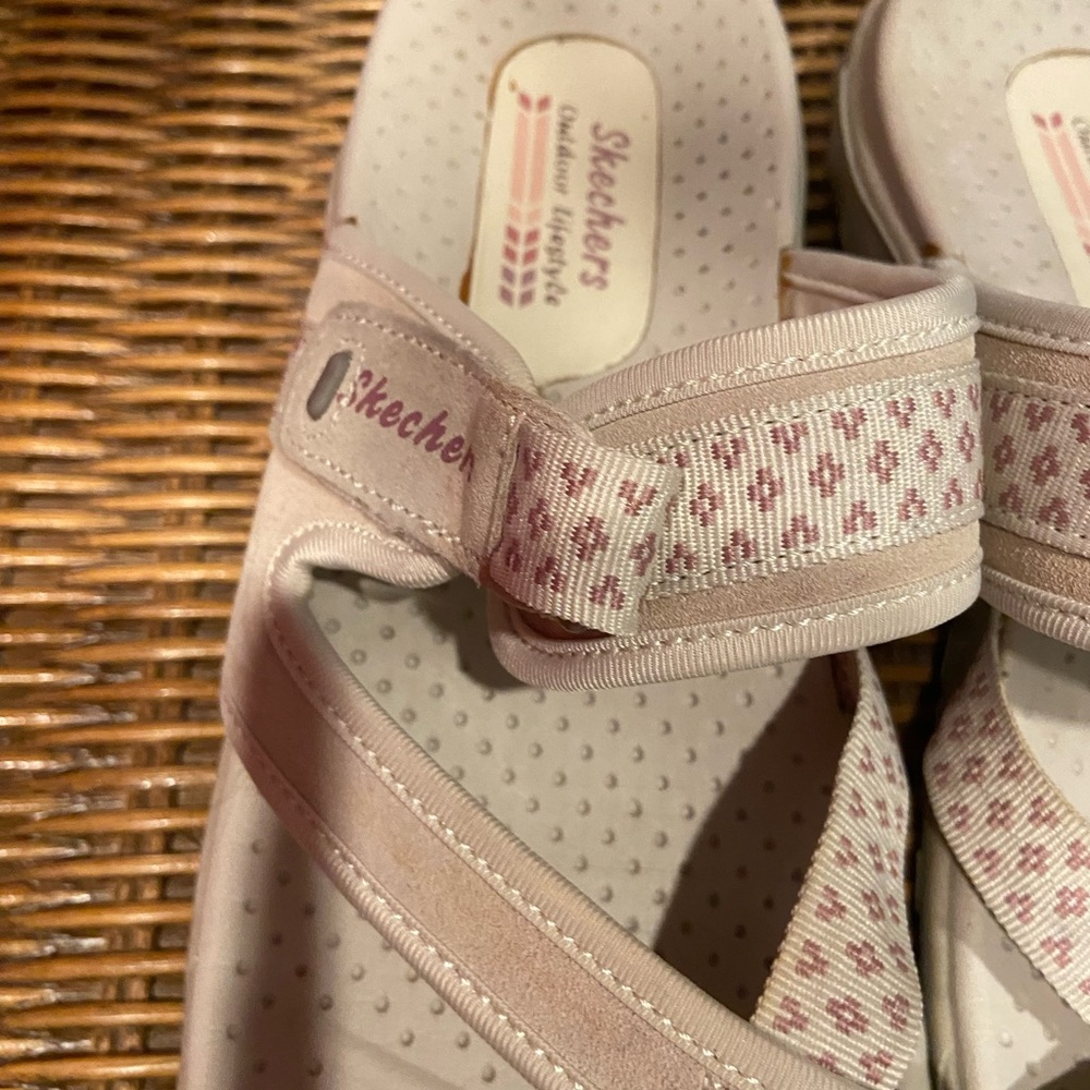 Skechers Women's Light Beige Sandals - Picture 4 of 8